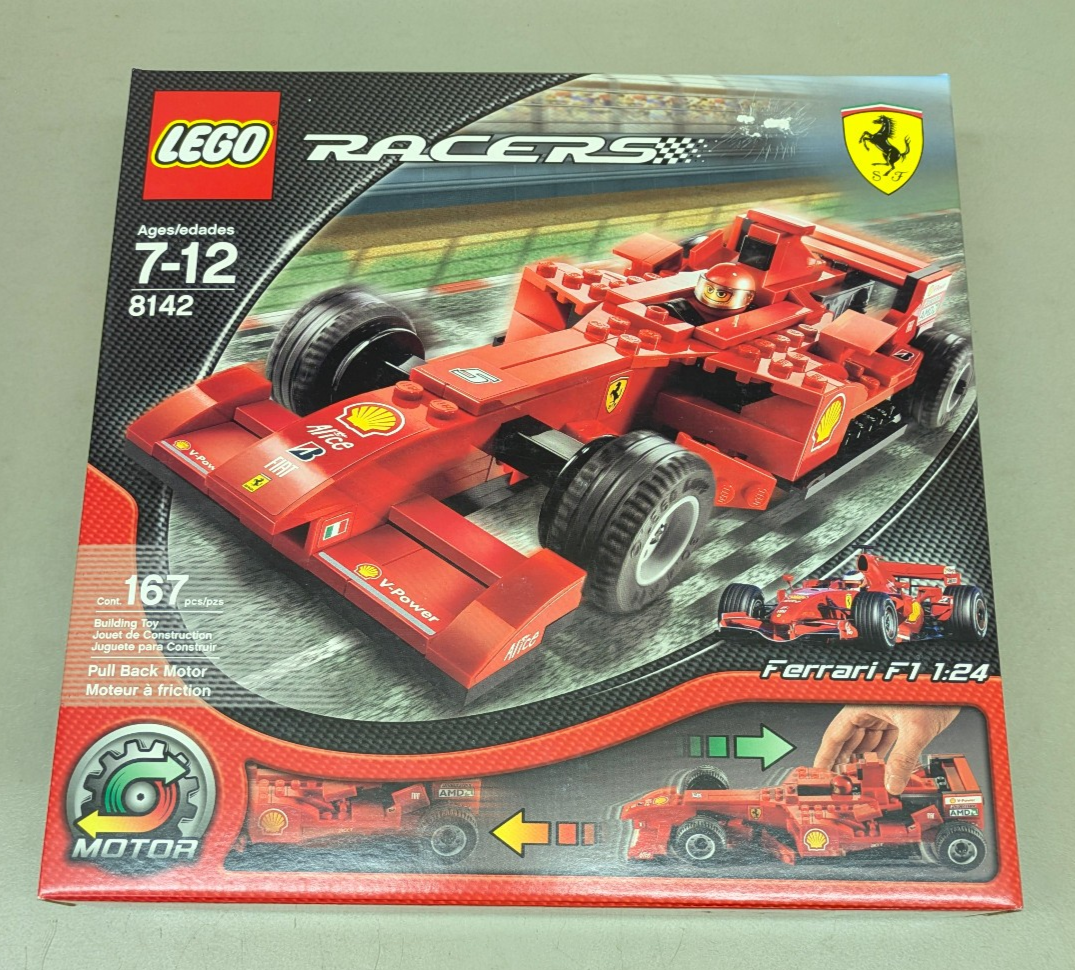 ROSSO レコード２枚セット LEGO Racers 8142 Ferrari 248 F1 1:24 NEW Alice Red Indy Car Pull
