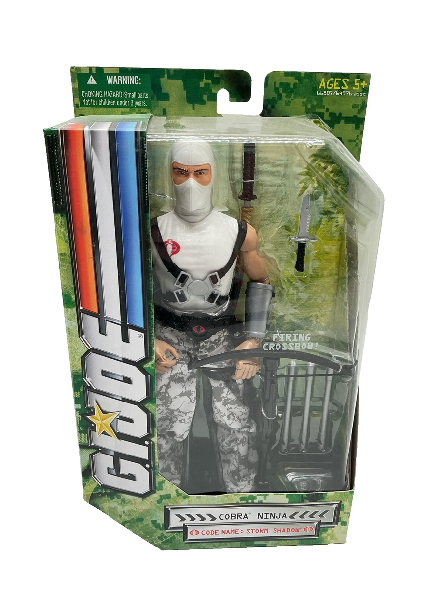 Hasbro G.I. Joe Cobra ninja STORM SHADOW 12 Inch Figure W/ Firing