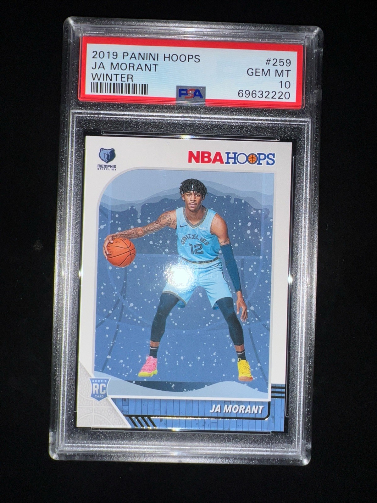 2019-20 NBA Hoops #259 Ja Morant Winter Rookie RC **GEM MINT** PSA 10