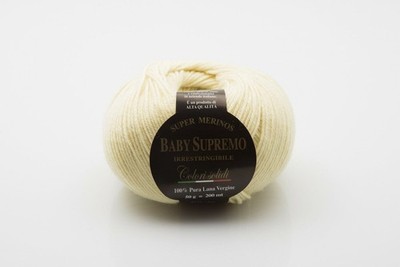 30 % Rabatt: Garn aus Italien Merino extrafein: Baby Supremo, 50 g Knäuel, Fb 21