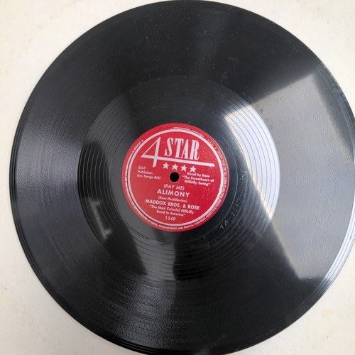 Maddox Brothers & Rose COUNTRY 78 Alimony / New Step It Up and Go M– 4 STAR