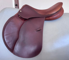 Sella 17,5" Devoucoux Oldara - 4A - Pannelli integrati - Grana/Vitello - Splendida!