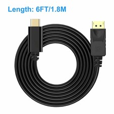 USB-C Type C to DisplayPort DP M/M Adapter Cable 4K 60Hz For Macbook Pro 13 Lead
