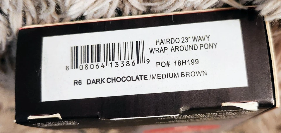 Poni envolvente de 23 pulgadas de largo Hairdo - chocolate oscuro - marrón medio R6 Foto 2 de 4
