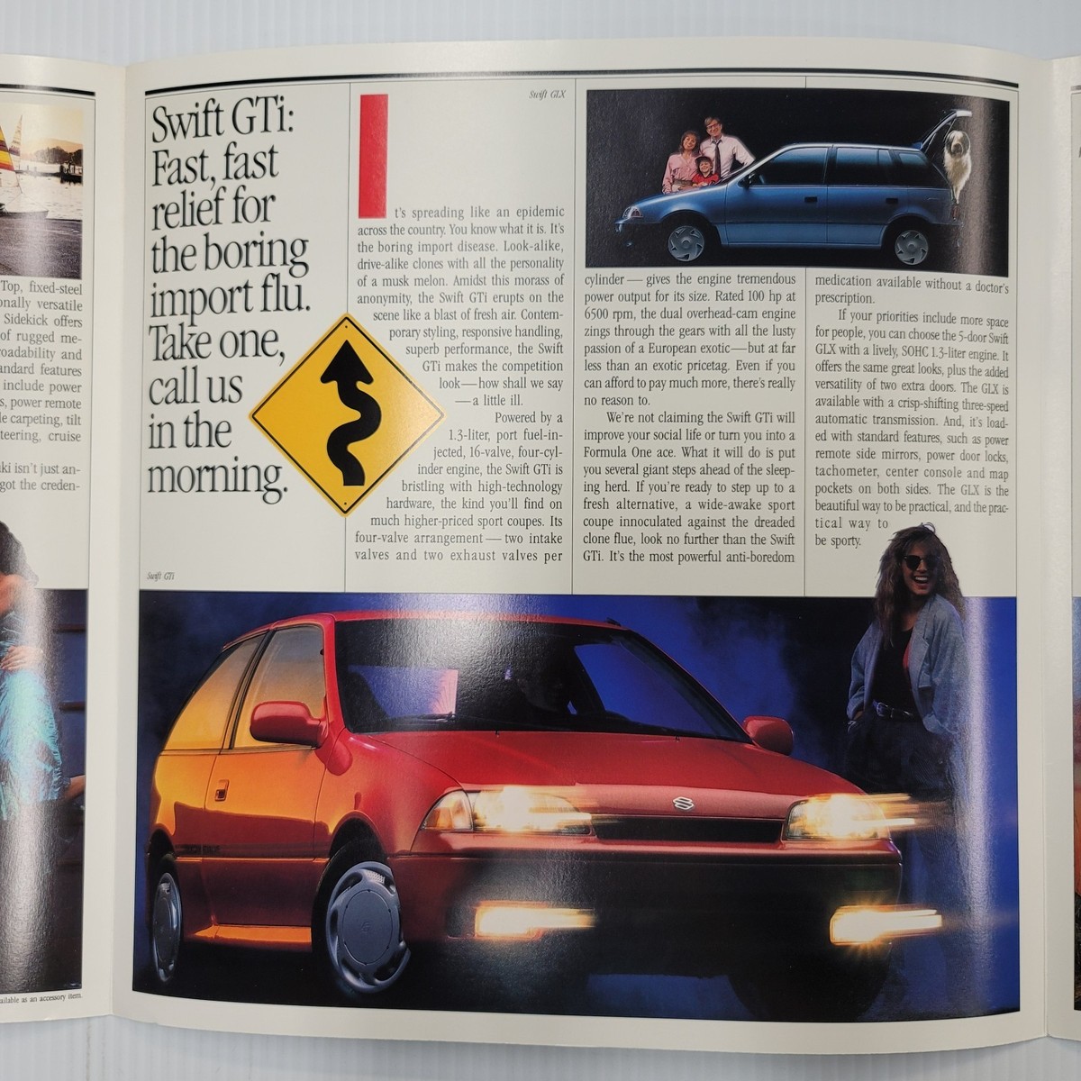 1988 Suzuki Samurai Sidekick Swift GTi Brochure Original Dealer