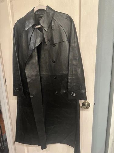 Gucci cappotto pelle nero