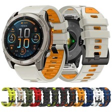QuickFit Nylon Watch Band Strap For Garmin Fenix 8 E 7 7X 6 6X Pro 5 5X 3HR Epix