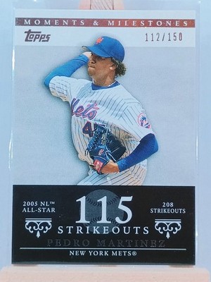 2007 Topps Moments & Milestones - Pedro Martinez #142-115 2005 NL All-Star /150