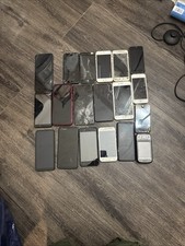 Lot of 19 Cell Phones Mixed iPhone Samsung LG Nokia - AS IS For Parts Repair