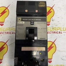 Square D KH36175 3 Pole 175 Amp 600V Molded Circuit Breaker Tested 