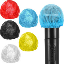 500 PCS Microphone Hygiene Covers Disposable Non-Woven Handheld Mic Mike Cover C