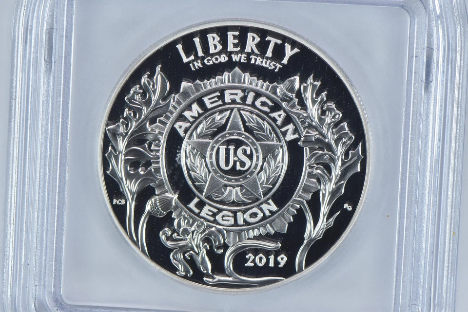 2019-P American Legion Commemorative Silver Dollar PR70 DCAM ICG - Image 3 of 4