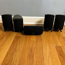 KLIPSCH promedia ultra 5.1 satellite 5 Speakers 1 Base Broken