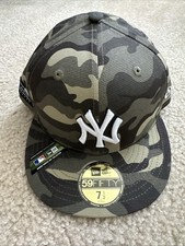 Gorra New Era MLB New York Yankees 59Fifty 7 1/2 Camuflaje Fuerzas Armadas Algodón Spandex