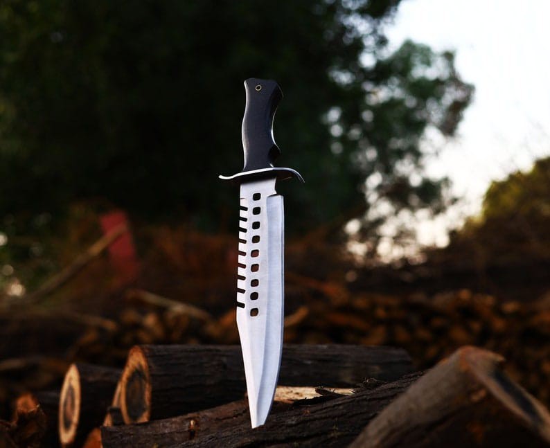 Custom Handmade Carbon Steel Blade Survival Bowie Knife | Hunting Knife Camping