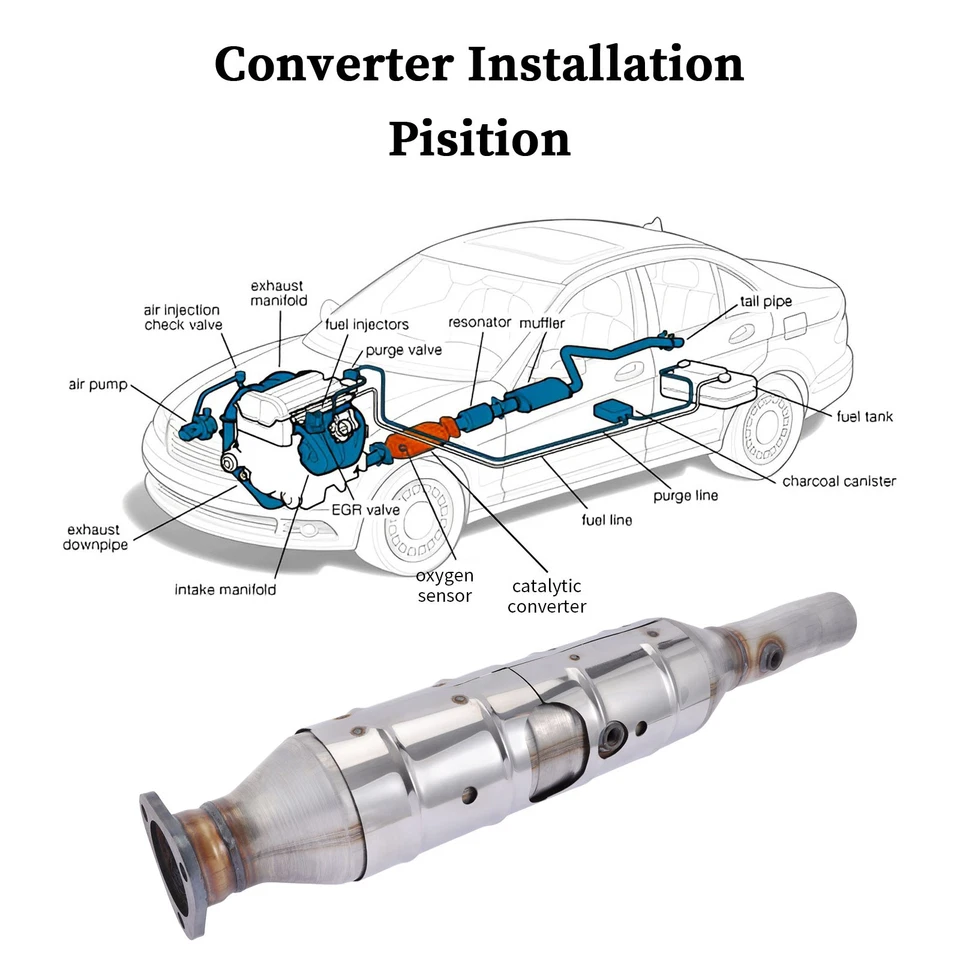 Catalytic Converter For Ford E-150 Van E250 E350 E450 5.4L 6.8L 1997 1998-2005 - Image 4 of 4