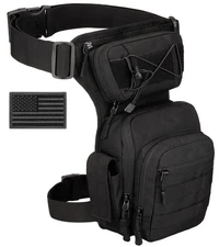 Tactical Drop Leg Bag Military Molle Tool Fanny Pack Thigh Gear Motorcycle Ai...
