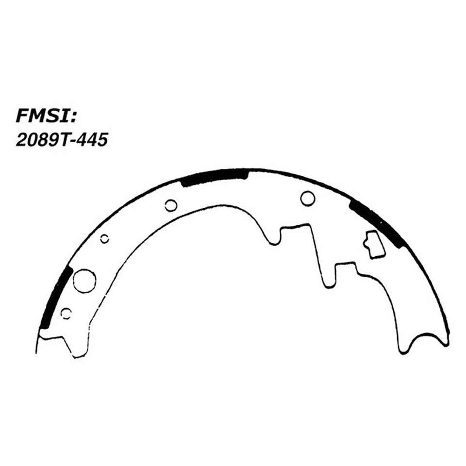 Tambor de freno, zapata de freno de tambor central trasera 3 piezas para Dodge Challenger 1973-1974_LP Foto 3 de 4