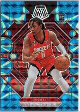 2022-23 Panini Mosaic #205 TyTy Washington Jr. Reactive Blue RC