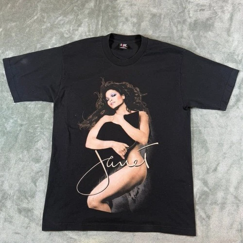 Rare Vintage 00s Janet Jackson "All Into You" Tour Gian 2000s vintage concert t-shirt, vintage, size L, single stitch, B+ condition