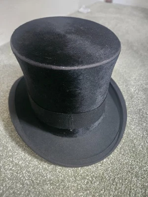 Black Silk Top Hat Ready For Ascot - Image 1 of 4