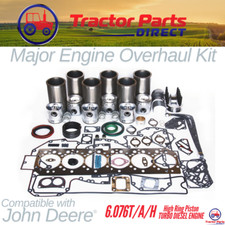 Major Engine Overhaul Kit Comp W John Deere® 6.076t/a/h High Ring Piston