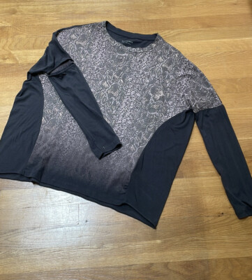 Allsaints Kaa Wave Cut Out Tee Size S 