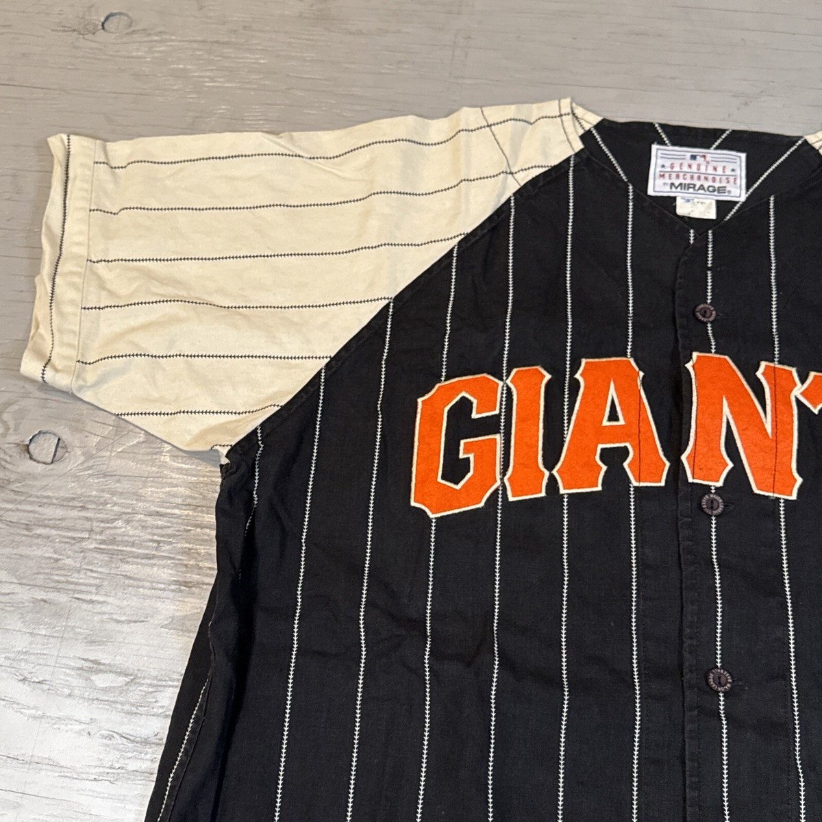 Vintage Mirage San Francisco Giants #25 Jersey Authentic Pinstripe