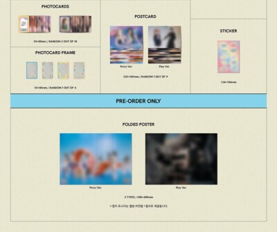 NIZIU [PRESS PLAY] Album 2 Ver SET/2CD+2Photo Book+6 Card+2 Frame+