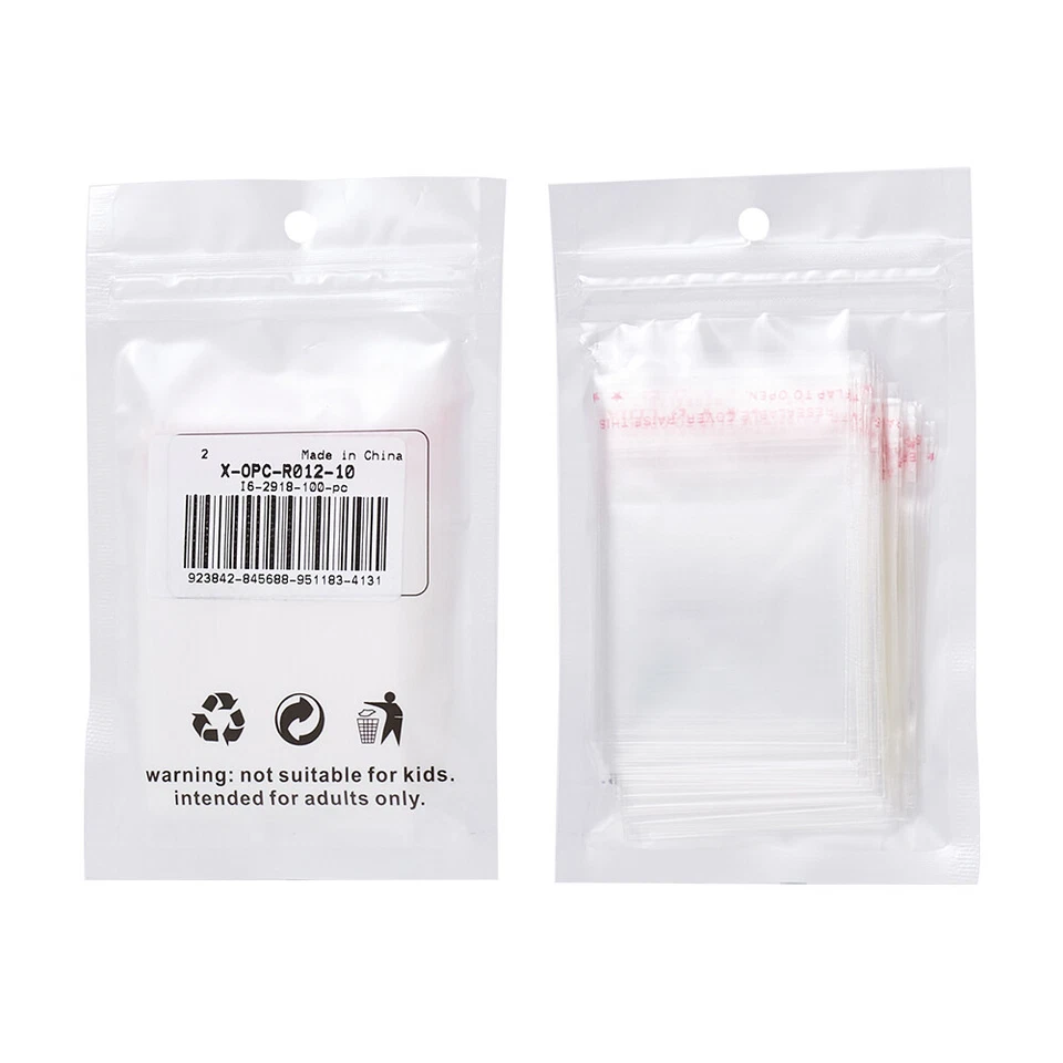 Bolsas de celofán OPP transparentes 1000 piezas bolsas de regalo envoltura joyería embalaje 70x50 mm Foto 2 de 4