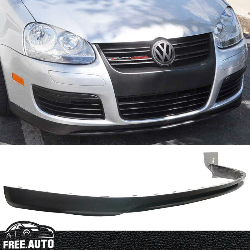 Fits 2005-2010 Volkswagen GTI Jetta MK5 Euro Style Front Bumper Lip Spoiler PU - Image 4 of 4