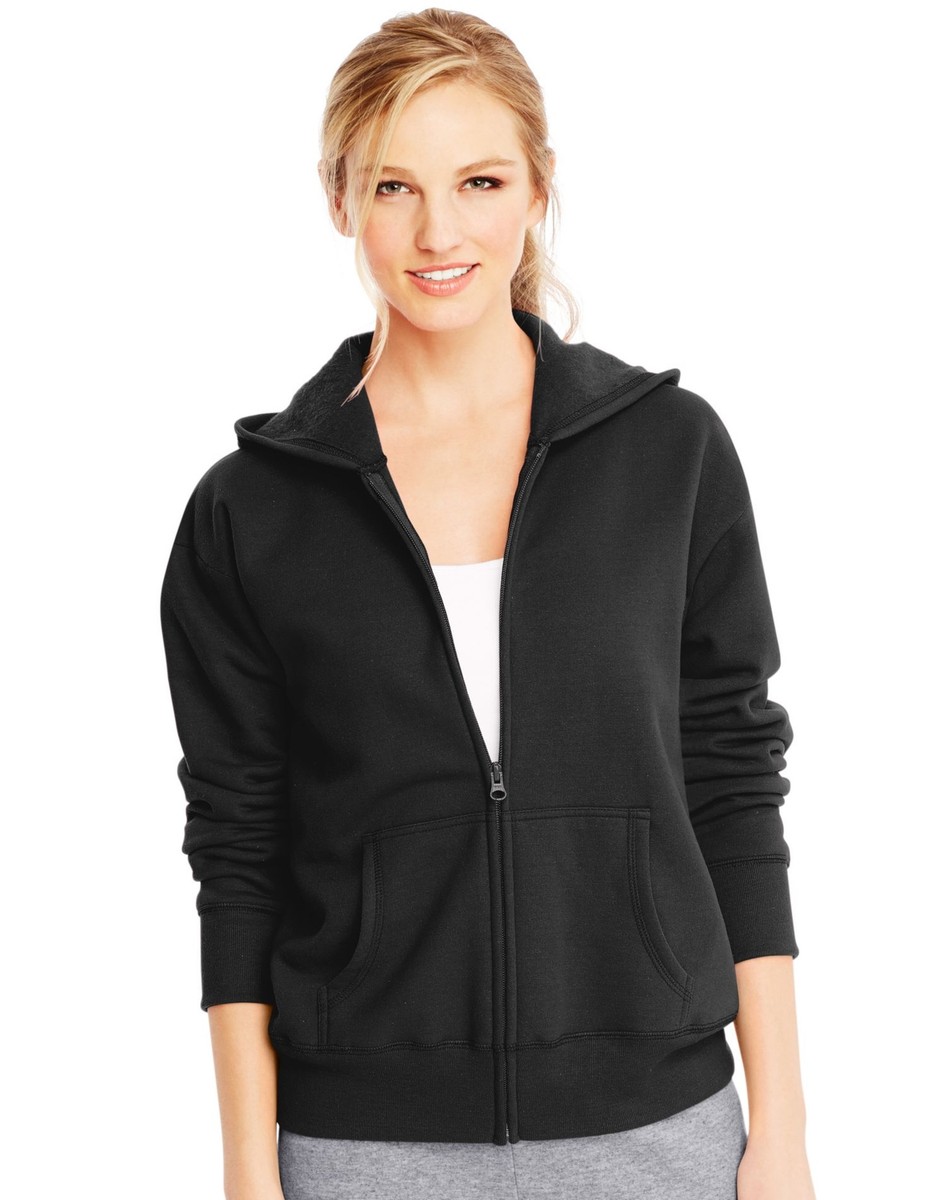 Hanes Womens ComfortSoft EcoSmart Full-Zip Hoodie Sweatshirt | eBay
