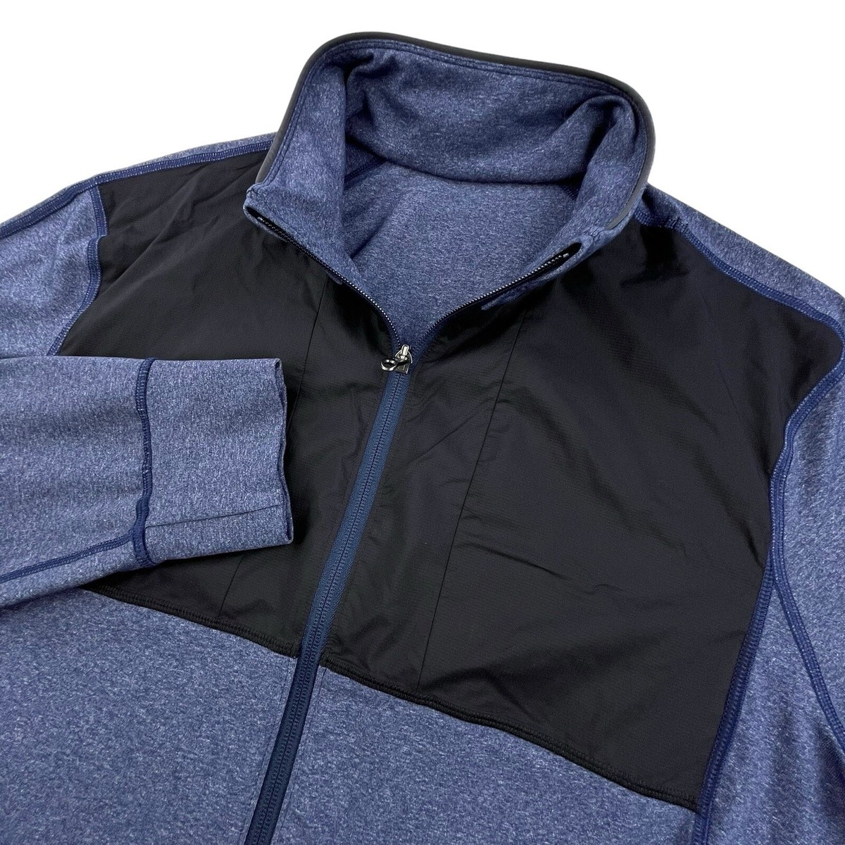 Lululemon Post Session Jacket Mens Size L Blue Black Lululemon Post Session Jacket Mens Size L Blue Black