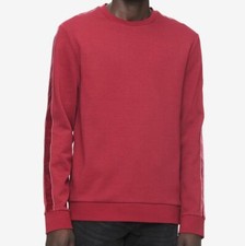  195 Calvin Klein Men's Red Long-Sleeve Casual Sweater Crew-Neck Sweatshirt 2XL