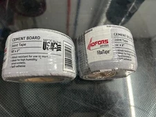 New 2-pack lot Saint-Gobain ADFORS FibaTape 50' x 2" Cement Board Joint Tape
