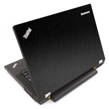 BLACK BRUSHED TEXTURED Vinyl Lid Skin Cover fit IBM Lenovo ThinkPad T440P Laptop