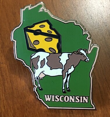 Wisconsin Forward Pin WISCONSIN ~ Willabee & Ward STATE PIN ~ United States Collector Pins ...