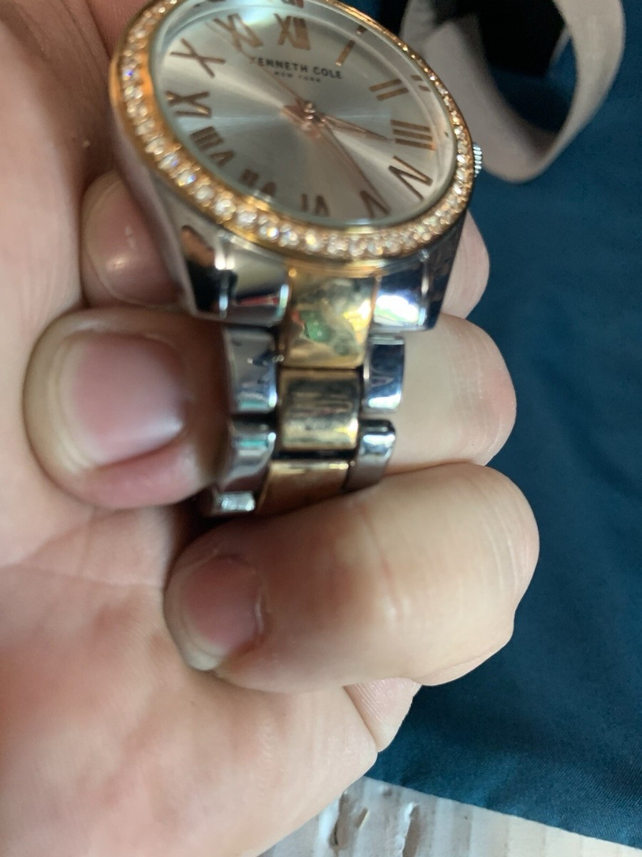Kenneth Cole KC50664007 New York Silver Dial Two Tone 
