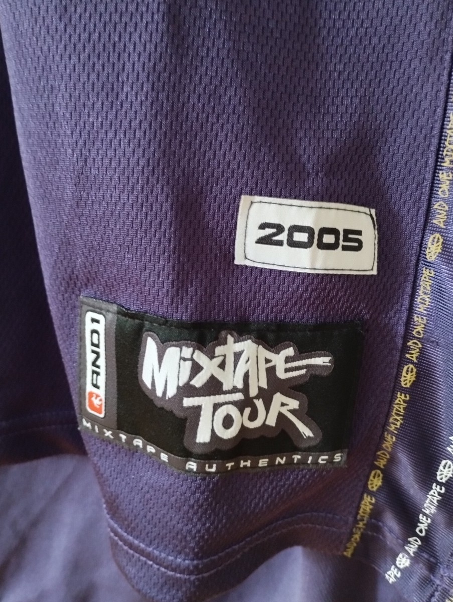 AND1 Authentic 2005 Mixtape Tour Basketball Jersey Size AND1 Authentic 2005 Mixtape Tour Basketball Jersey Size