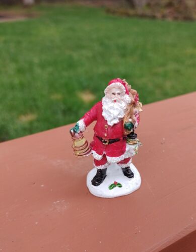 New Christmas Holiday Village Accessory Santa Clause Figure - Afbeelding 1 van 3