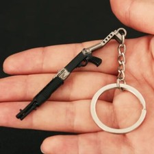 Miniature Shotgun-Metal Keychain