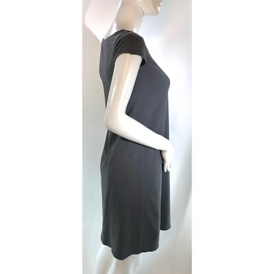 eileen fisher organic cotton ballet neck dress Garment-Dyed Organic Linen Ballet Neck Dress
