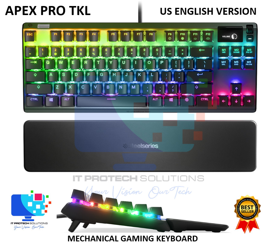 STEELSERIES APEX PRO TKL MECHANICAL GAMING KEYBOARD - US VERSION 