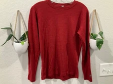 SmartWool shirt Men’s Size Small Classic Merino 250 Long Sleeve Red Fitted