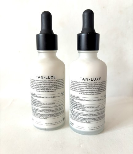 Lot of 2 Tan luxe super glow hyaluronic self tan serum 1.69/50ml NWOB - Picture 2 of 2