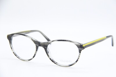 NEW VANNI V3667 A37 GRAY YELLOW AUTHENTIC EYEGLASSES FRAMES 51-19