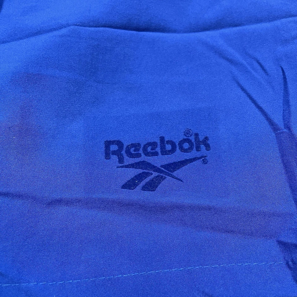 Vintage 90s Reebok Mens Sz M Shorts Baggies Blue Made In USA - Image 3 of 4