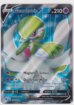 Pokemon Card Way of the Champ No. 70/73 Guardevoir V Fullart German