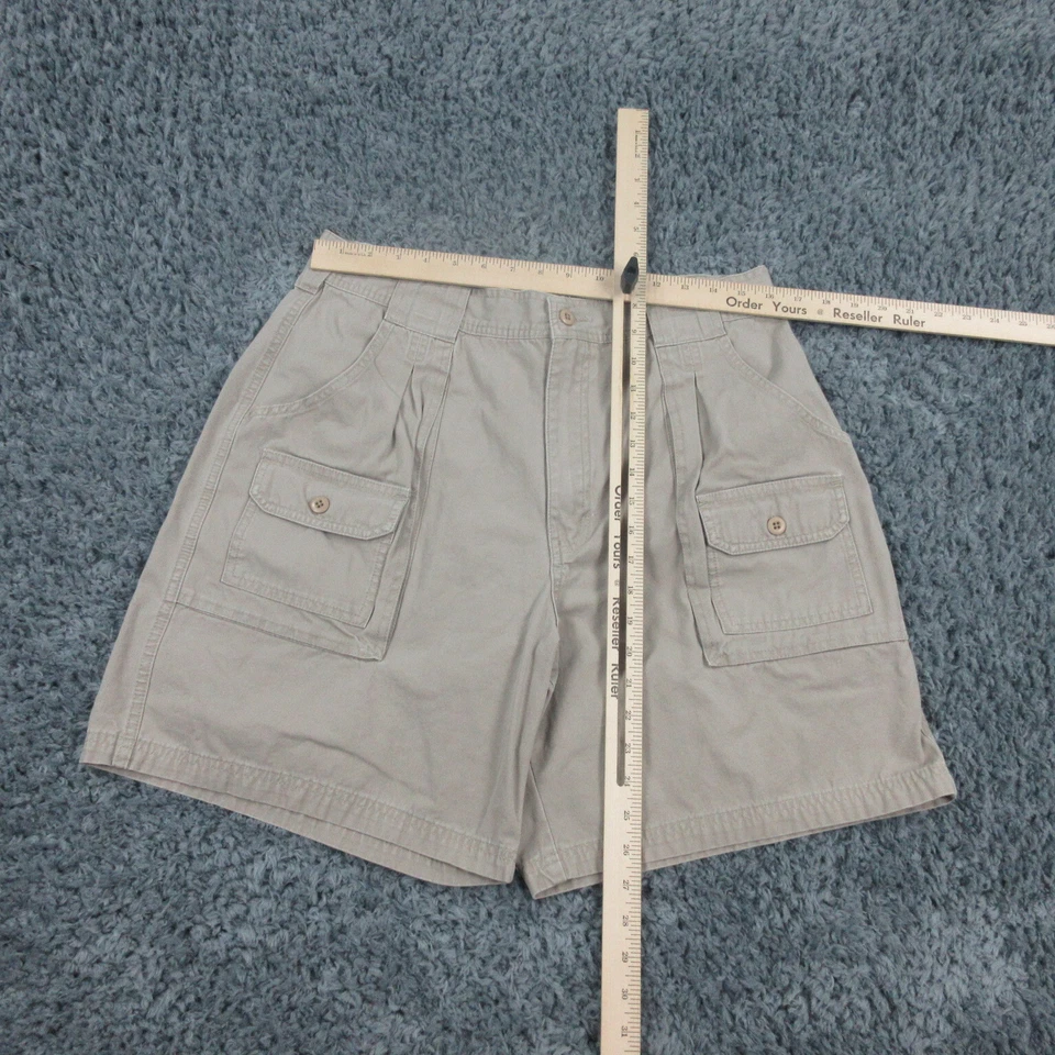 Cabela's Pantalones Cortos Mujer 16 Beige Tostado Marrón 7 Bolsillos Senderista Carga 32x7* Foto 3 de 4