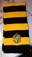 Harry Potter,Huffinpuff,Black/Yellow,Winter,Scarf,NEW